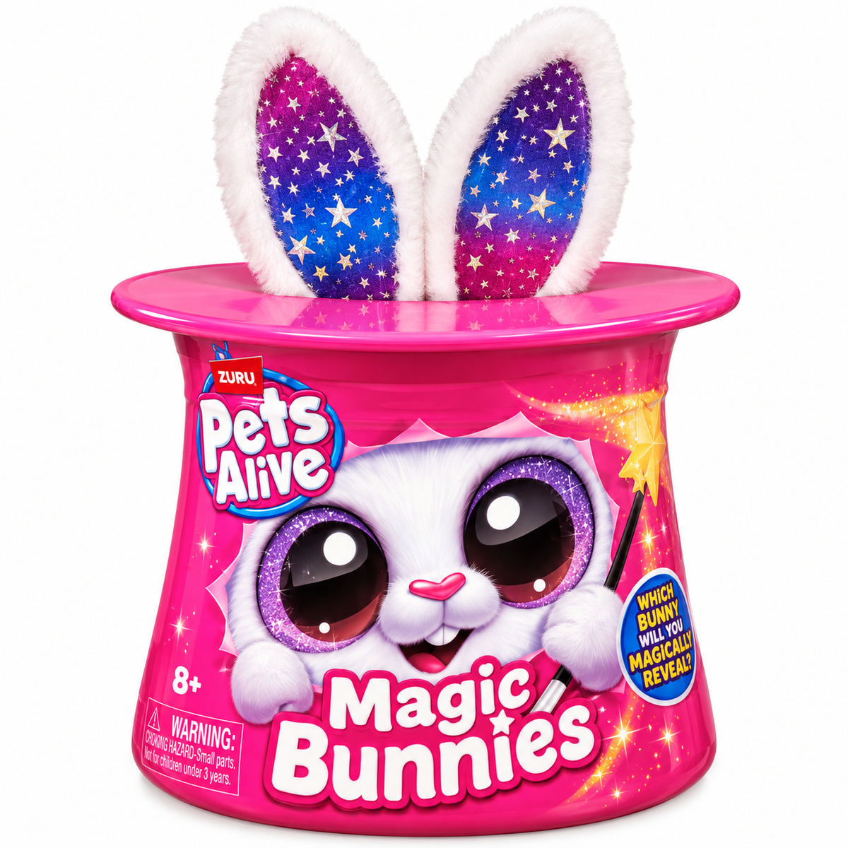 Pets Alive Magic Bunnies Interactive Surprise Bunny in Magic Hat Toy – 8+ Years