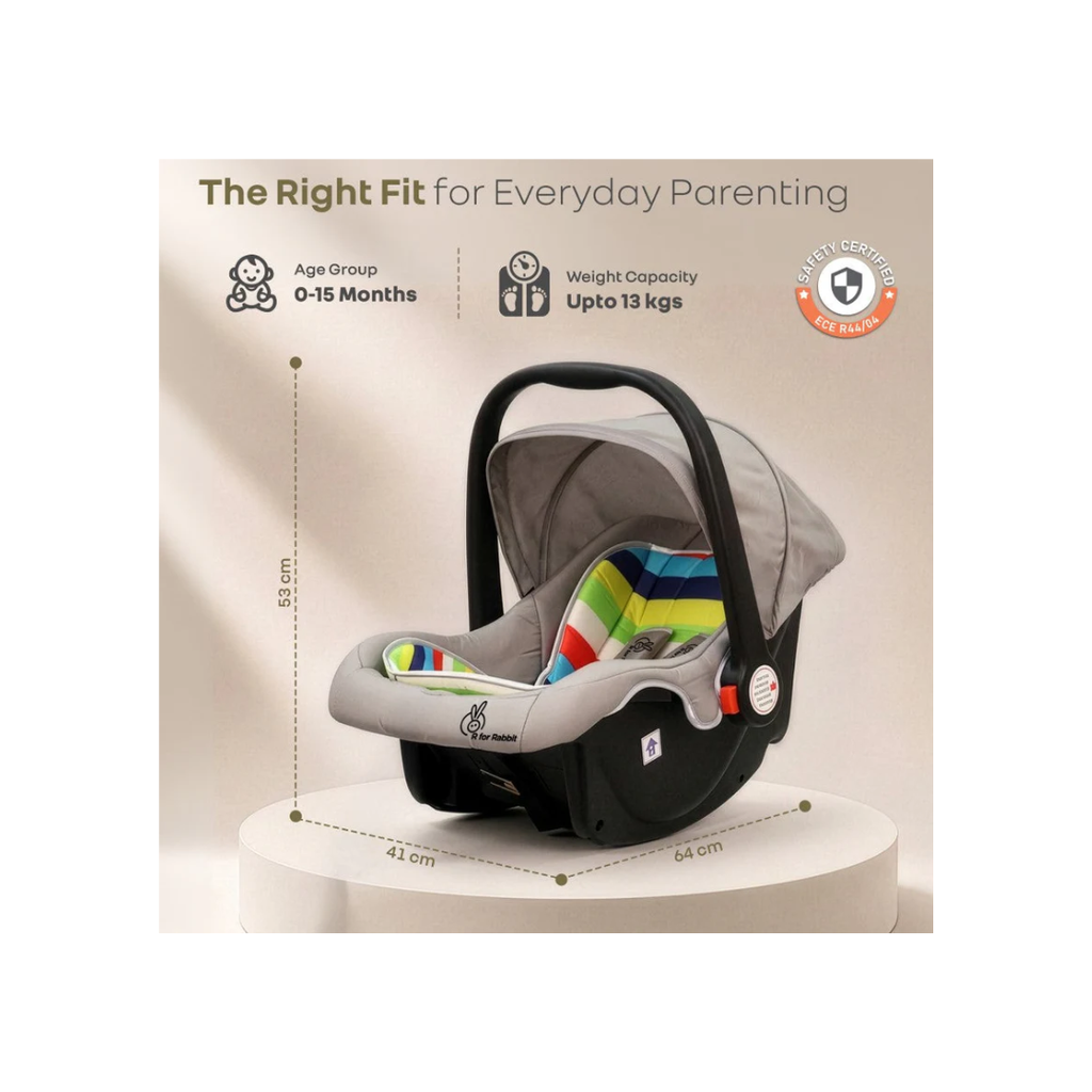 R for Rabbit Picaboo 4 In 1 Carry Cot Rainbow Cum Car Seat