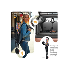 R for Rabbit Pixie Buggy Stroller Easy to Fold and Store, UV Sun Protection Canopy, Rear Brakes, Storage Bag - Black Multi