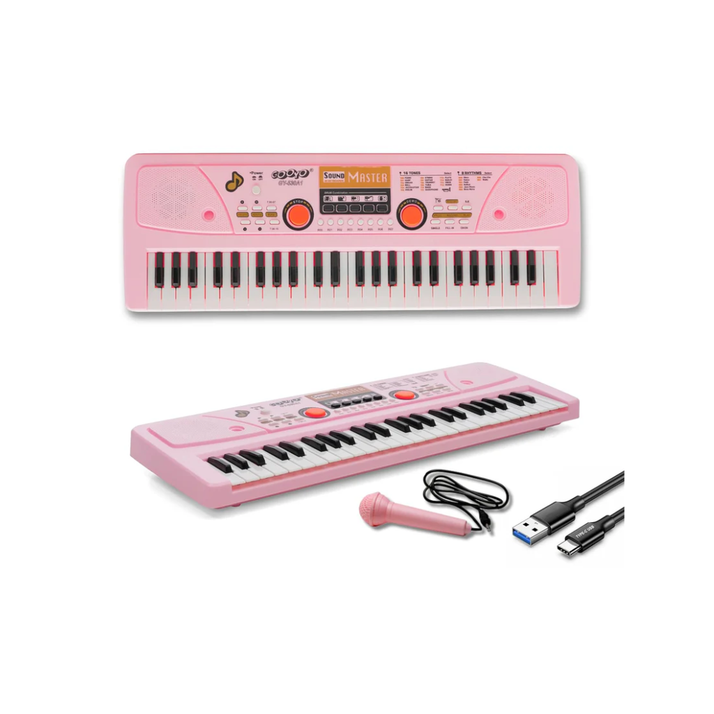 Gooyo GY-530CF Piano Keyboard with Microphone 49 Keys Assorted Color