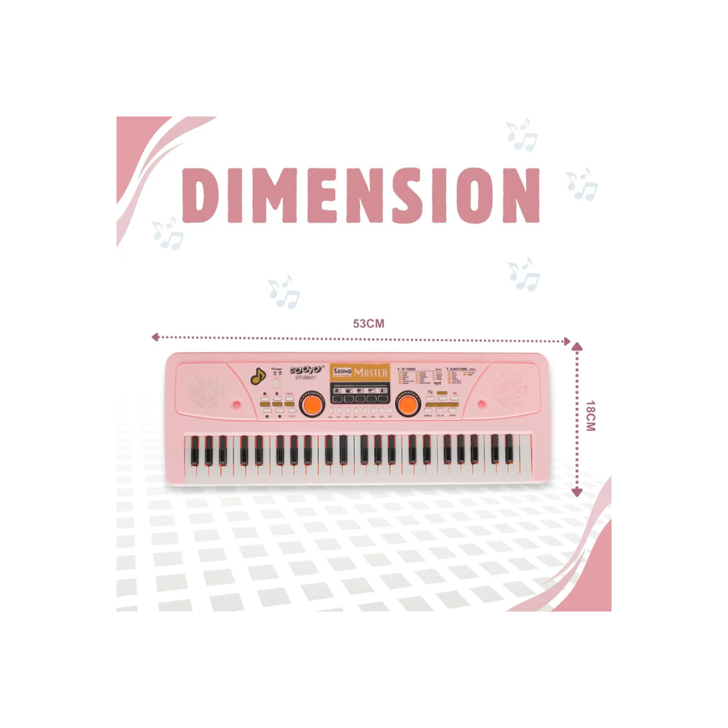 Gooyo GY-530CF Piano Keyboard with Microphone 49 Keys Assorted Color