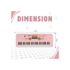 Gooyo GY-530CF Piano Keyboard with Microphone 49 Keys Assorted Color