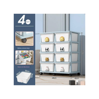 Versatile 4 Lyer Rolling Storage Rack with 8 Drawer