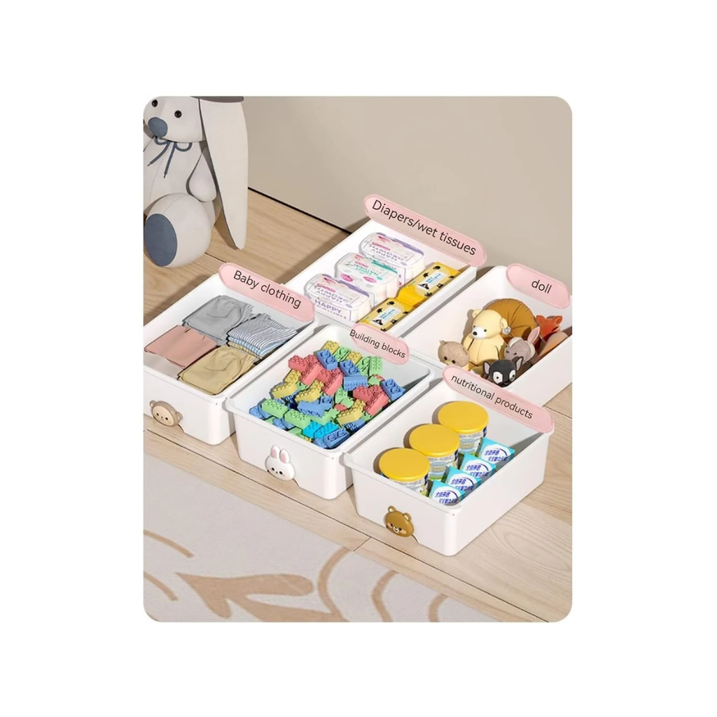 Versatile 4 Lyer Rolling Storage Rack with 8 Drawer