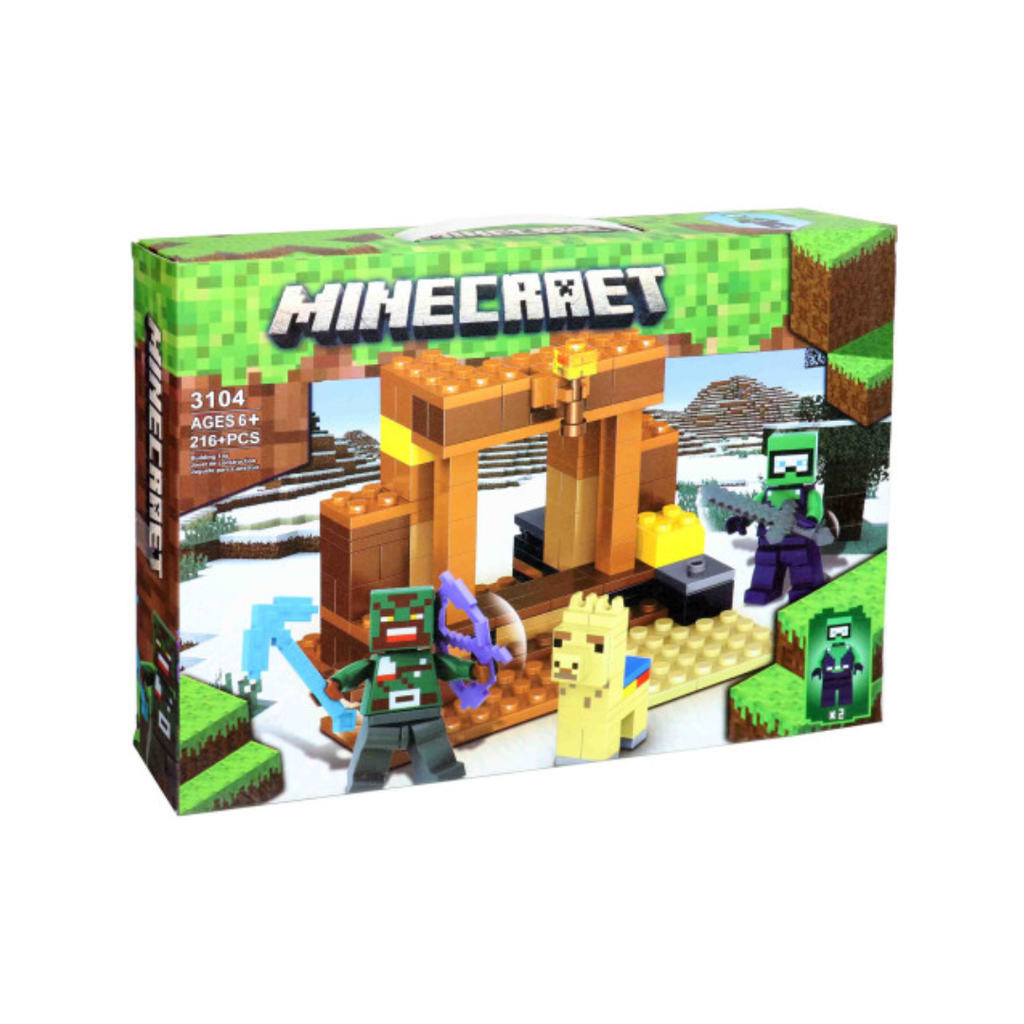 MIndcraft Lego Blocks Building Construction Set 216+Pcs