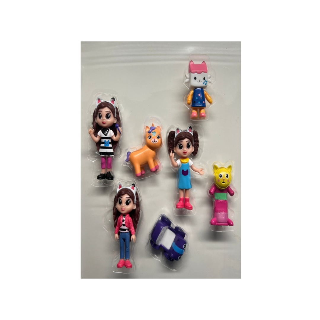 Gabby Doll House Figure set of 7pcs Gabby's Dollhouse figures