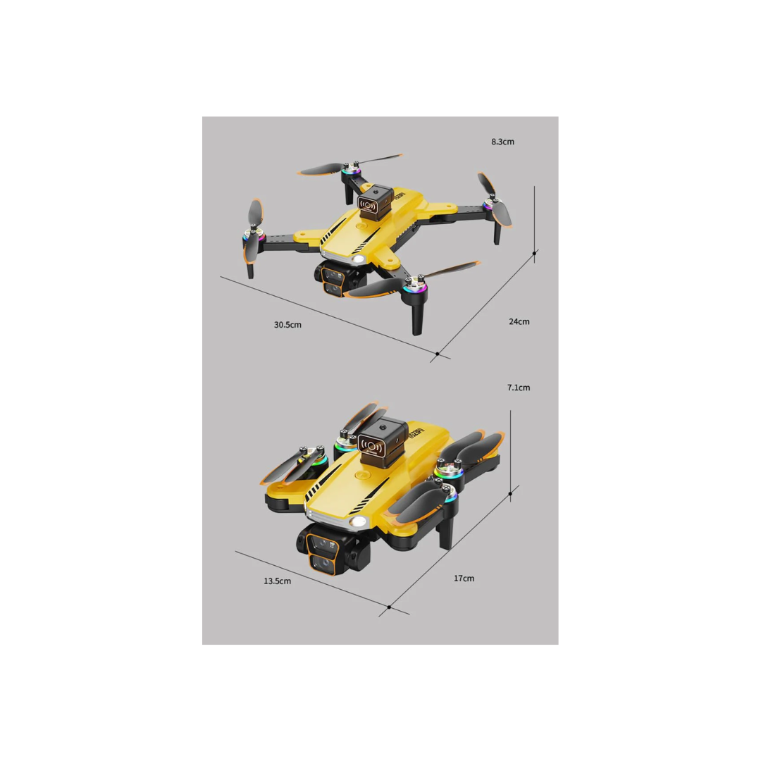 Rainbow Toys 4K Remote Control Dual Camera Drone 1080P Wi-Fi Selfie Gesture Rc Drone