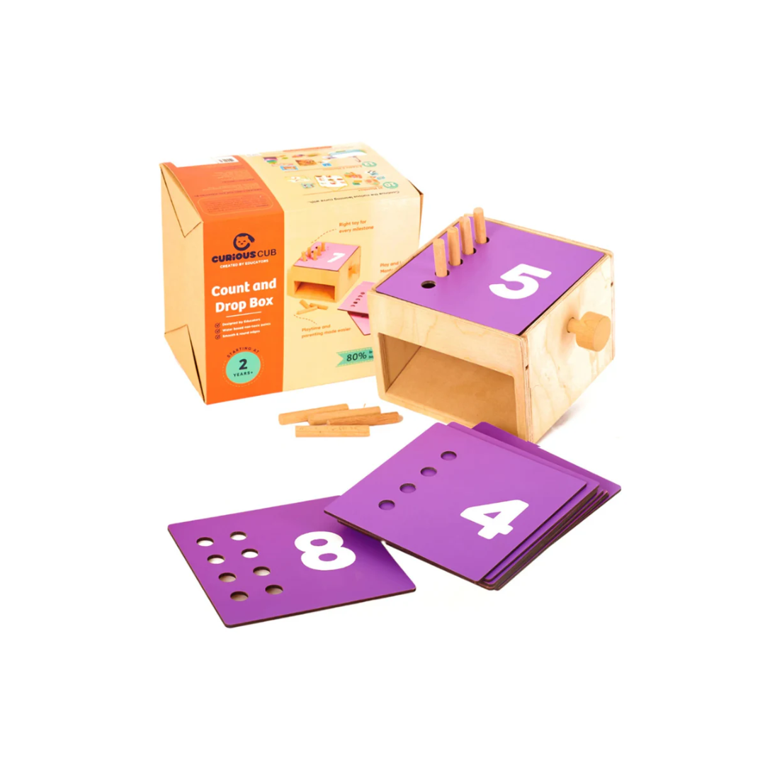 Curious Cub Count & Drop Box
