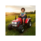 Toyzone Licensed Mahindra Electric Tractor Rechargeable Ride on with 12V 12AH Battery LED Lights, MP3 Music-USB