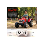 Toyzone Licensed Mahindra Electric Tractor Rechargeable Ride on with 12V 12AH Battery LED Lights, MP3 Music-USB
