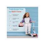 R for Rabbit Road Runner Bunny Scooter For Kids With PU LED Wheels - Pink Blue