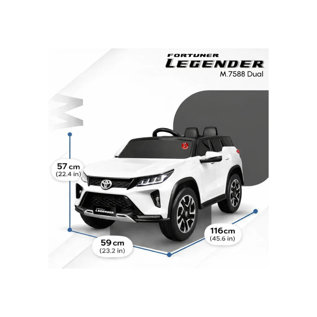 Rainbow Toys Battery Oprated 12V Fortuner Legender Car Kids Ride On Car