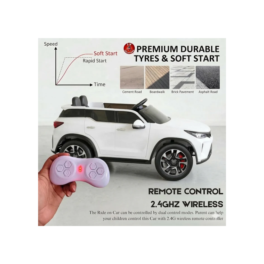 Rainbow Toys Battery Oprated 12V Fortuner Legender Car Kids Ride On Car