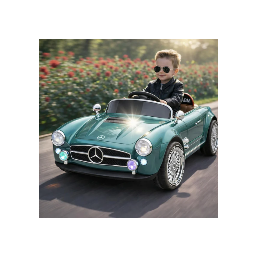 Rainbow Toys Battery Oprated AMR GT Sports Mercedes Car Green Teal