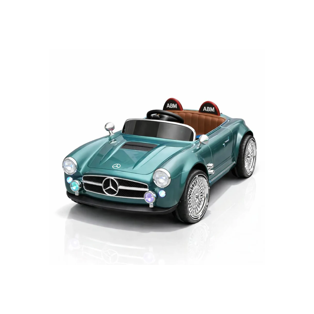 Rainbow Toys Battery Oprated AMR GT Sports Mercedes Car Green Teal