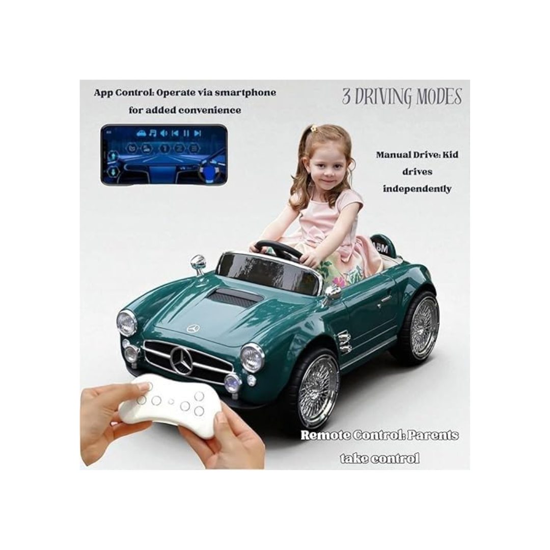 Rainbow Toys Battery Oprated AMR GT Sports Mercedes Car Green Teal