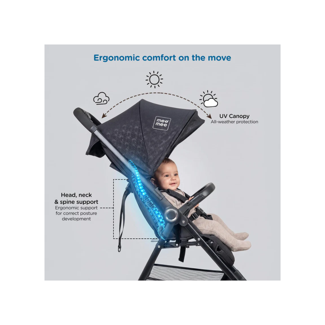 Mee Mee Easy Go Baby Stroller Black