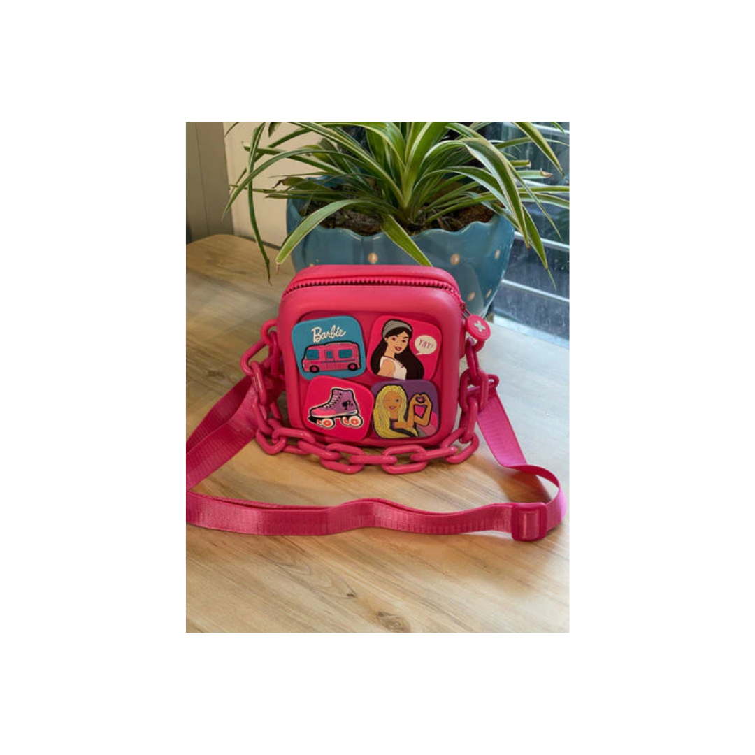 Kuromi Diy Sling Bag With Badges & Funky Chain Handle Assorted