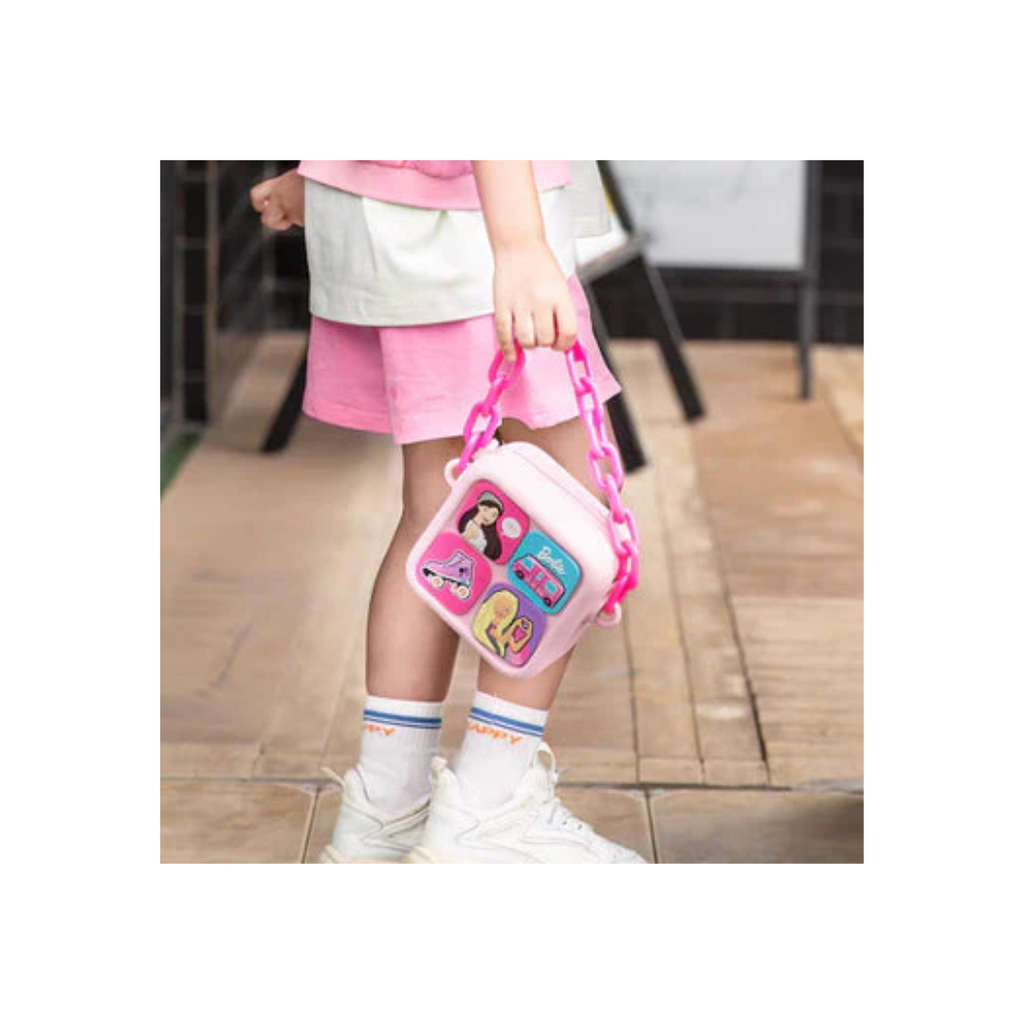 Kuromi Diy Sling Bag With Badges & Funky Chain Handle Assorted