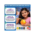 Kalakaram DIY Earth-Sun-Moon Model Kit 3D Informative 3-in-1 Space Toy for Kids