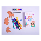 iLearnNGrow Teeny Tiny DIY Unicorn Thread Craft Kit for Kids Paint, Glitter & Thread Craft Set