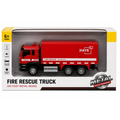 Metal Fire Rescue Truck Toy with Light & Sound