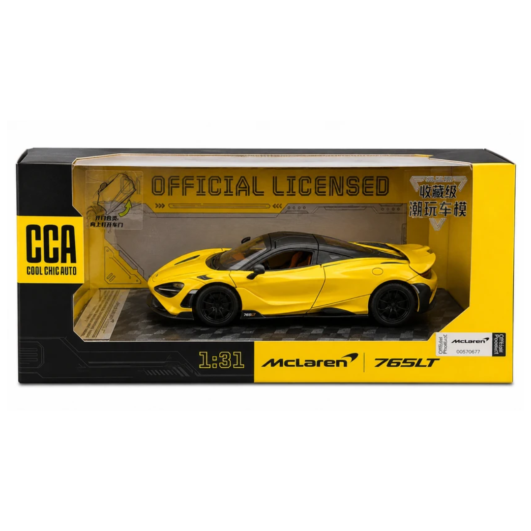 CCA McLaren 765LT 1:31 Official Licensed Die-Cast Model Car