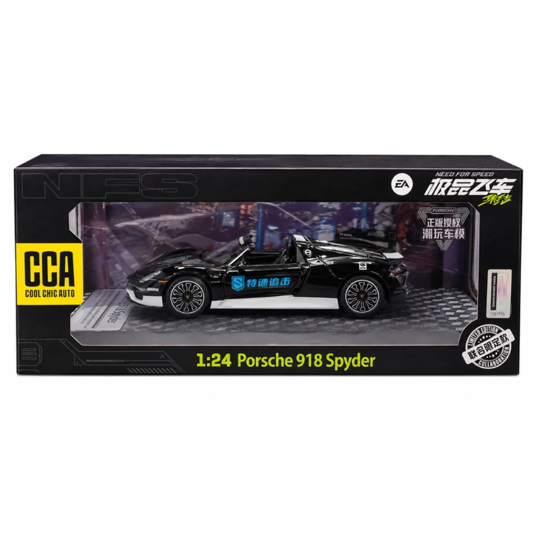 CCA Porsche 918 Spyder 1:24 Die-Cast Model Car – Need for Speed Edition