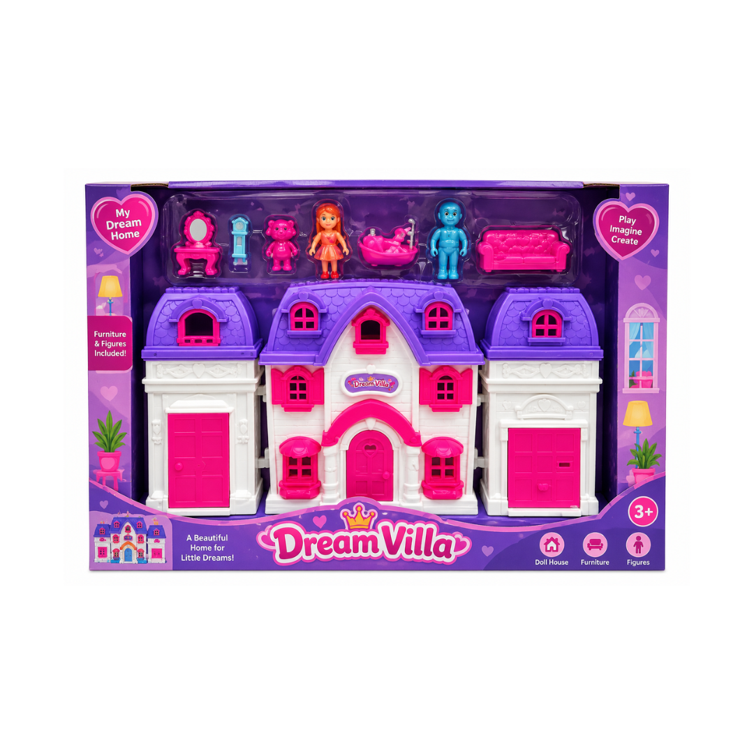 Toyzone Frozen Doll House and Full Furniture and Lights
