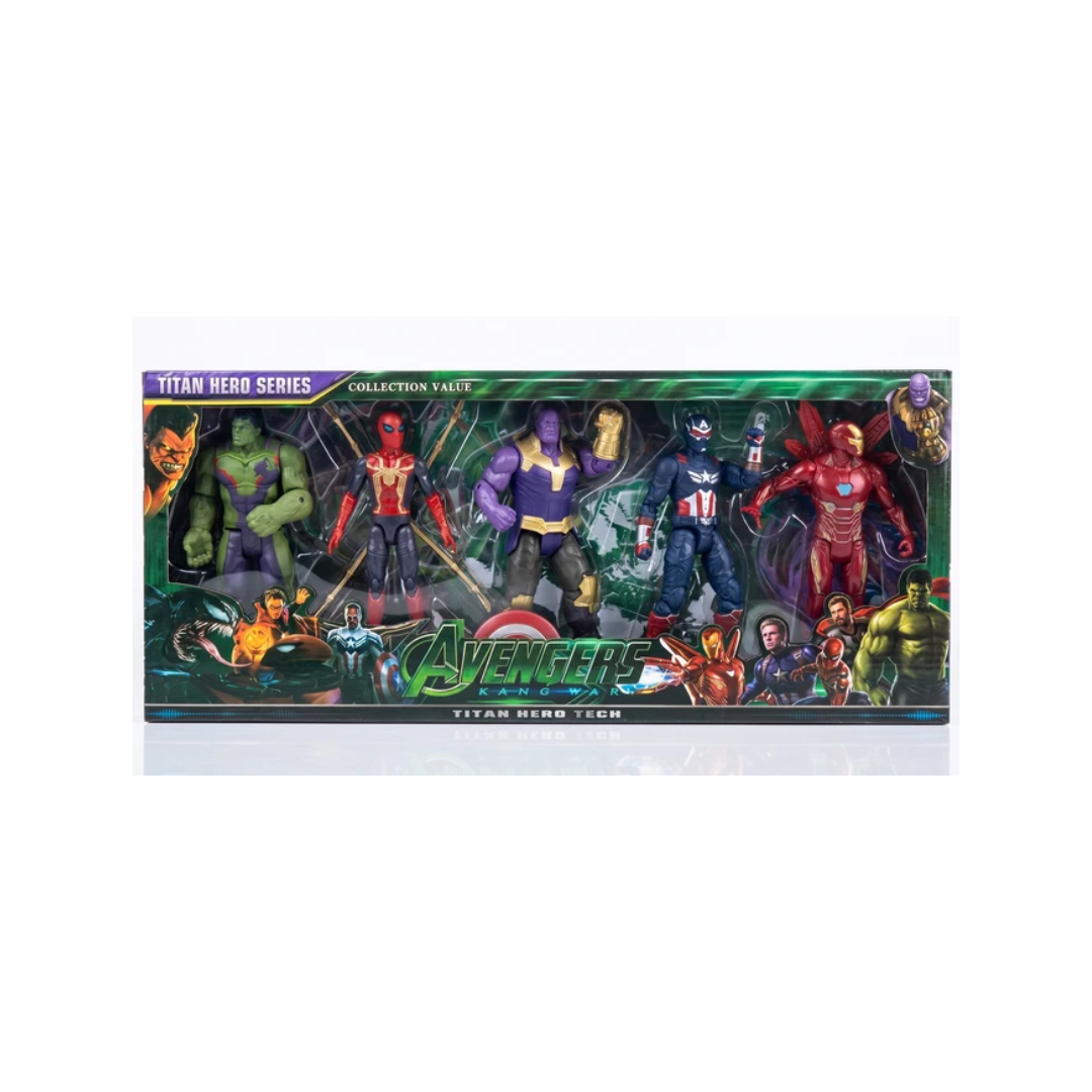 Avengers Titan Hero Series Action Figure Set – Marvel Collection 5pcs