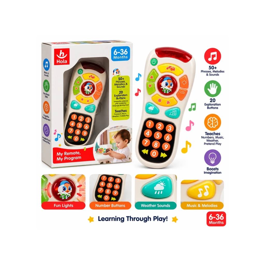 Hola My Remote My Program Baby Learning Toy 6-36 Months