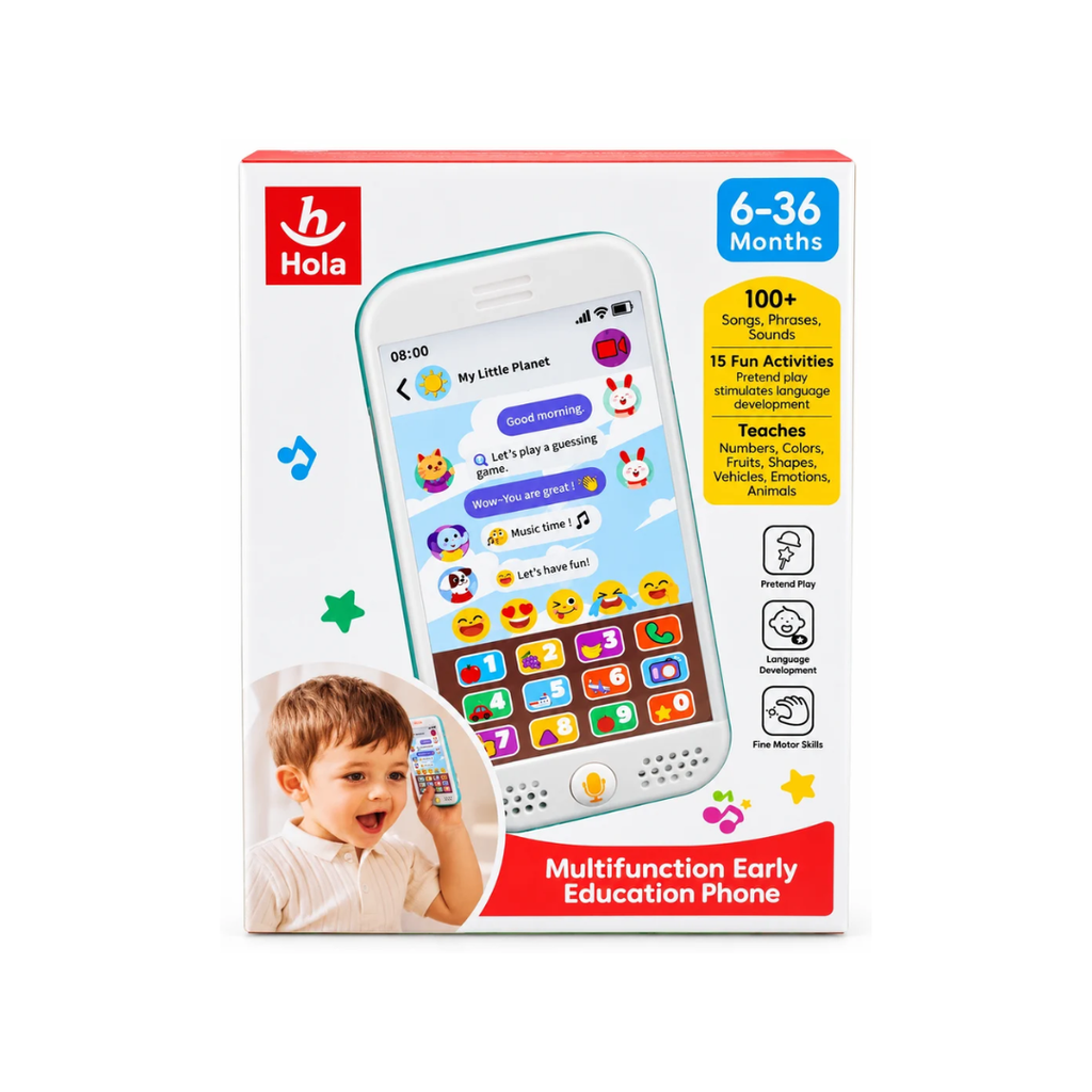 Hola Multifunction Early Education Phone Toy for Babies 6-36 Months