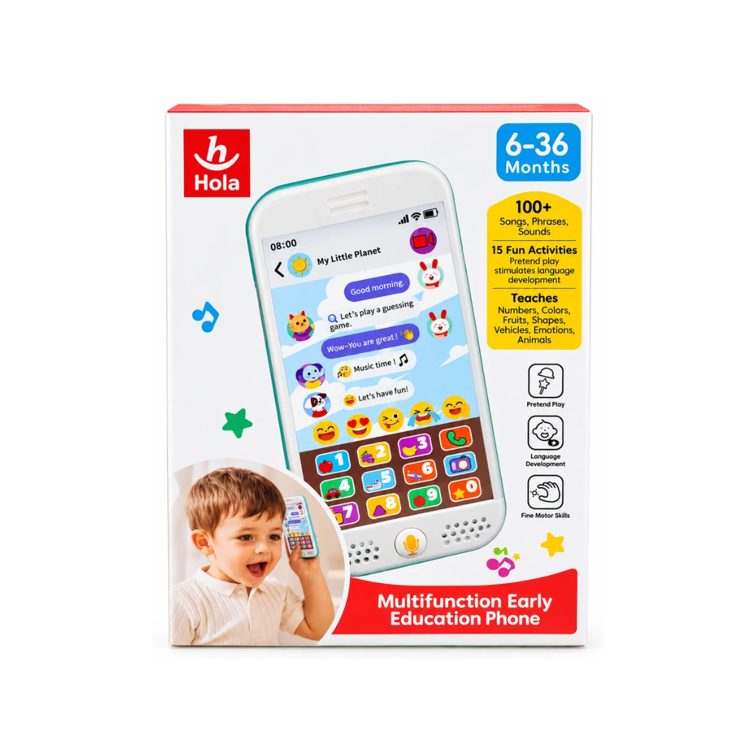 Hola Multifunction Early Education Phone Toy for Babies 6-36 Months