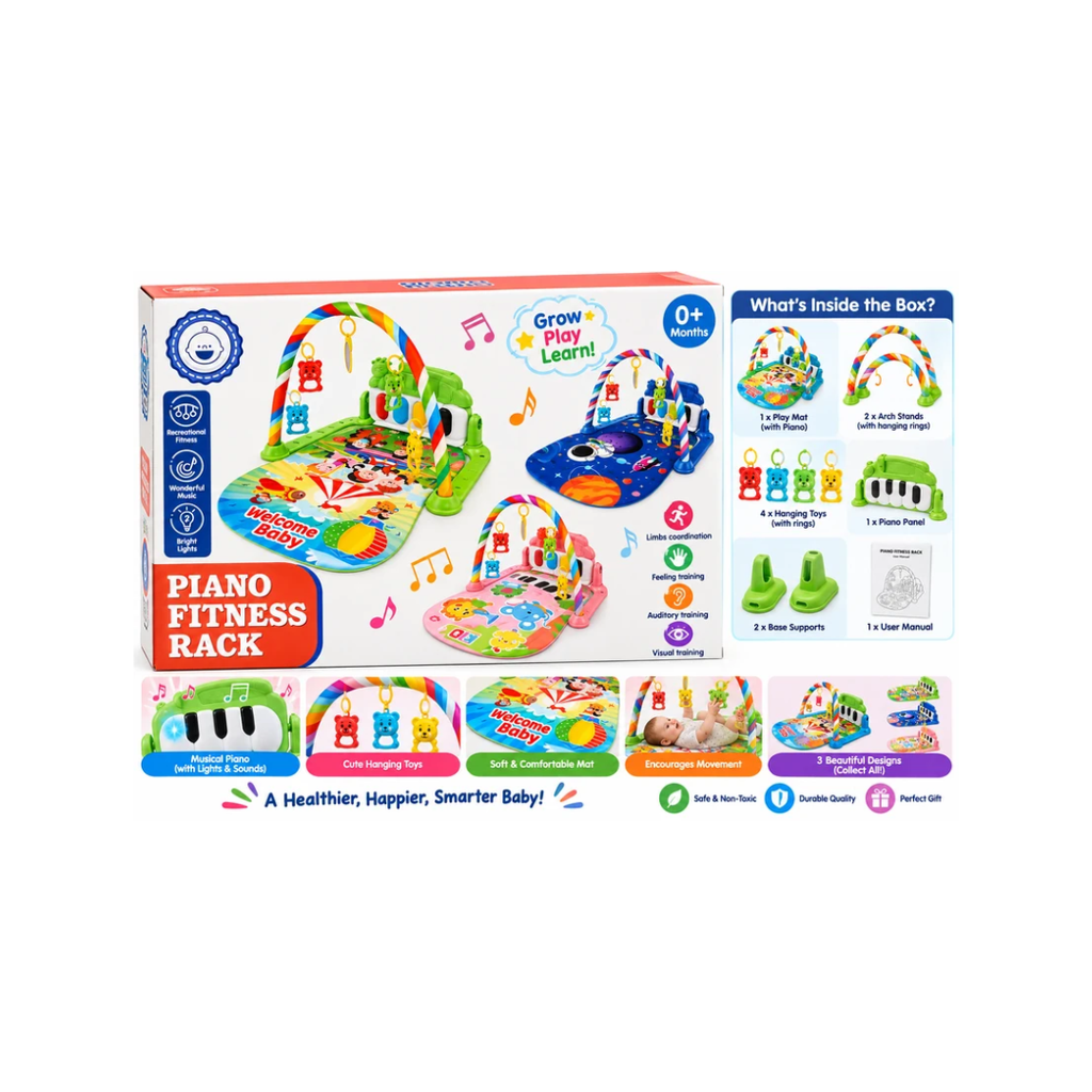 Jia Sheng Piano Fitness Rack Baby Play Gym & Activity Mat Assorted Color