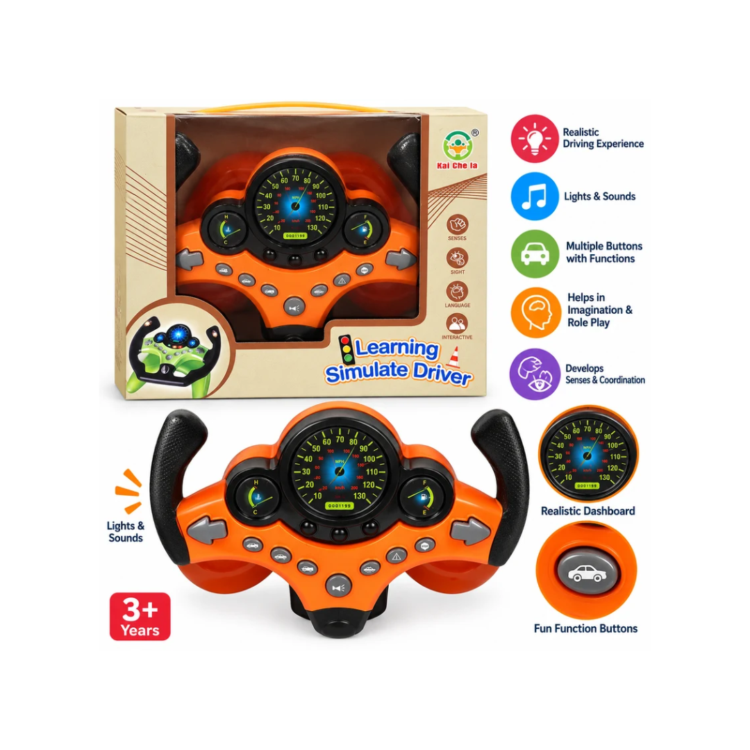 Learning Simulate Driver Steering Wheel Toy for Kids