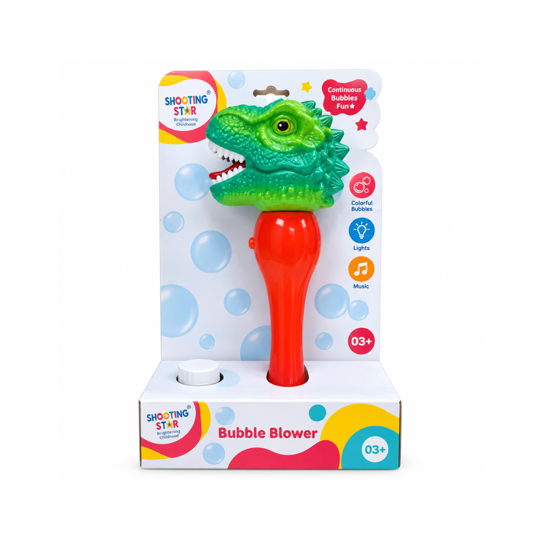 Shooting Star Rowan Bubble Blower Dino