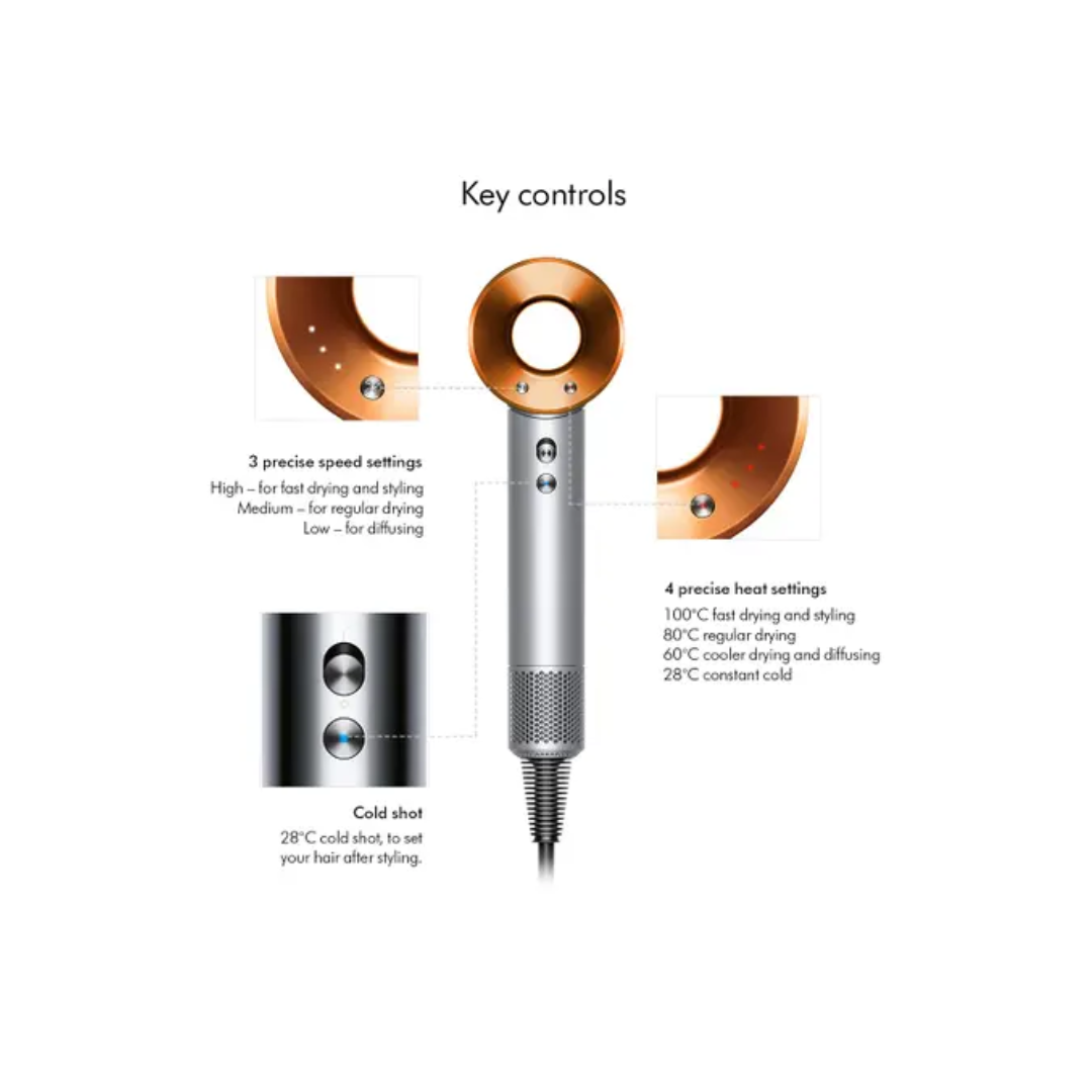 Dyson Supersonic™ Hair Dryer – Nickel Copper