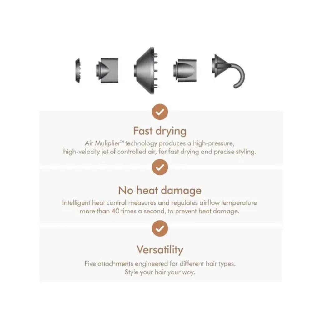 Dyson Supersonic™ Hair Dryer – Nickel Copper