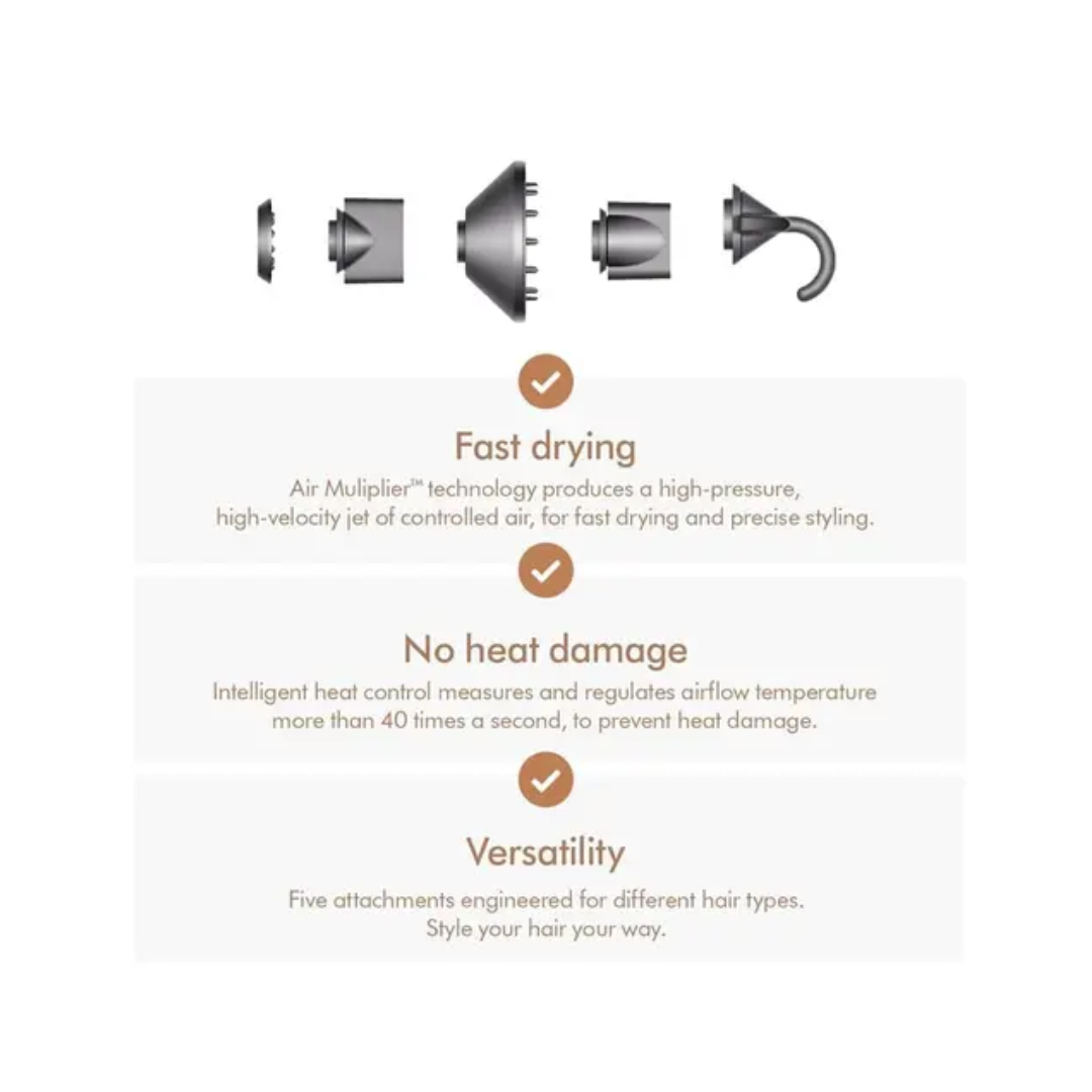 Dyson Supersonic™ Hair Dryer – Nickel Copper