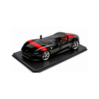 Bburago 1:24 Scale Ferrari Monza SP1 Diecast Car Model for Collectors 14+ Years – Black (With Acrylic Case)
