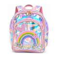 Kids Rainbow Glitter Transparent Backpack for Girls