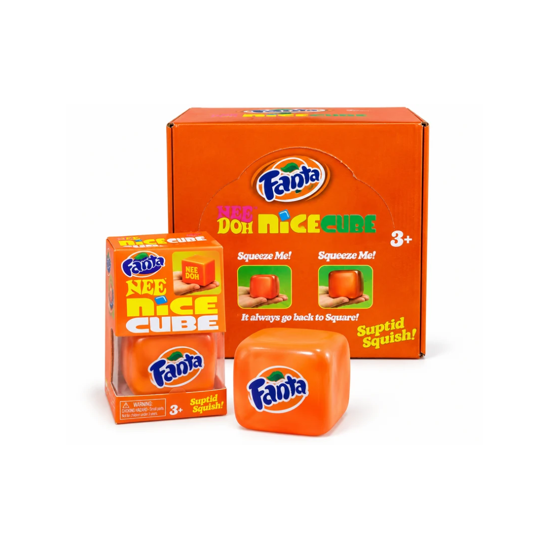 Fanta Nice Cube Squishy Toy – Soft Squeeze Fidget Toy, 1 Piece