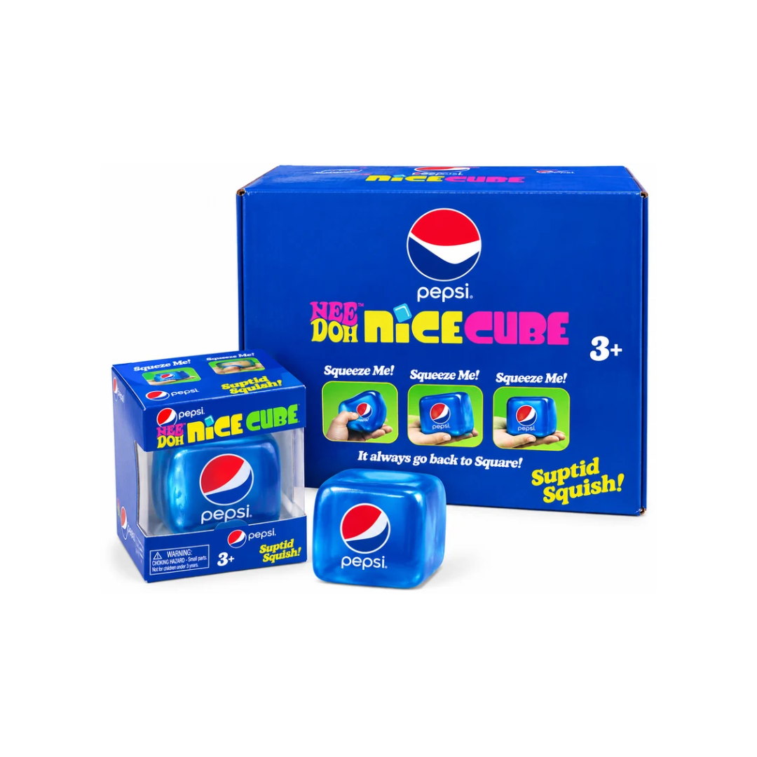 Pepsi Nice Cube Squishy Toy – Soft Squeeze Fidget Toy, 1 Piece