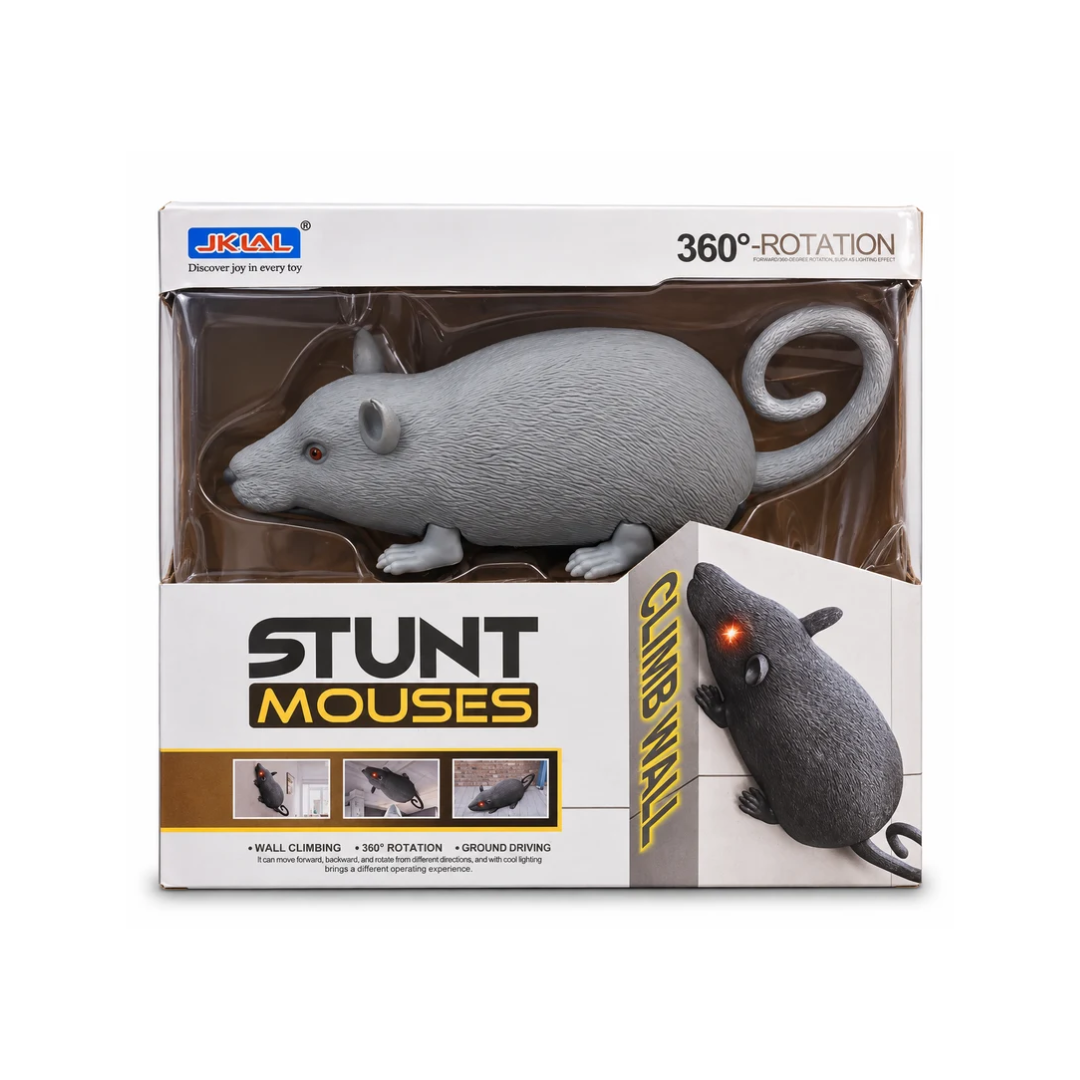 Stunt Mouses 360° Rotation Wall Climbing & Ground Driving Toy Mouse