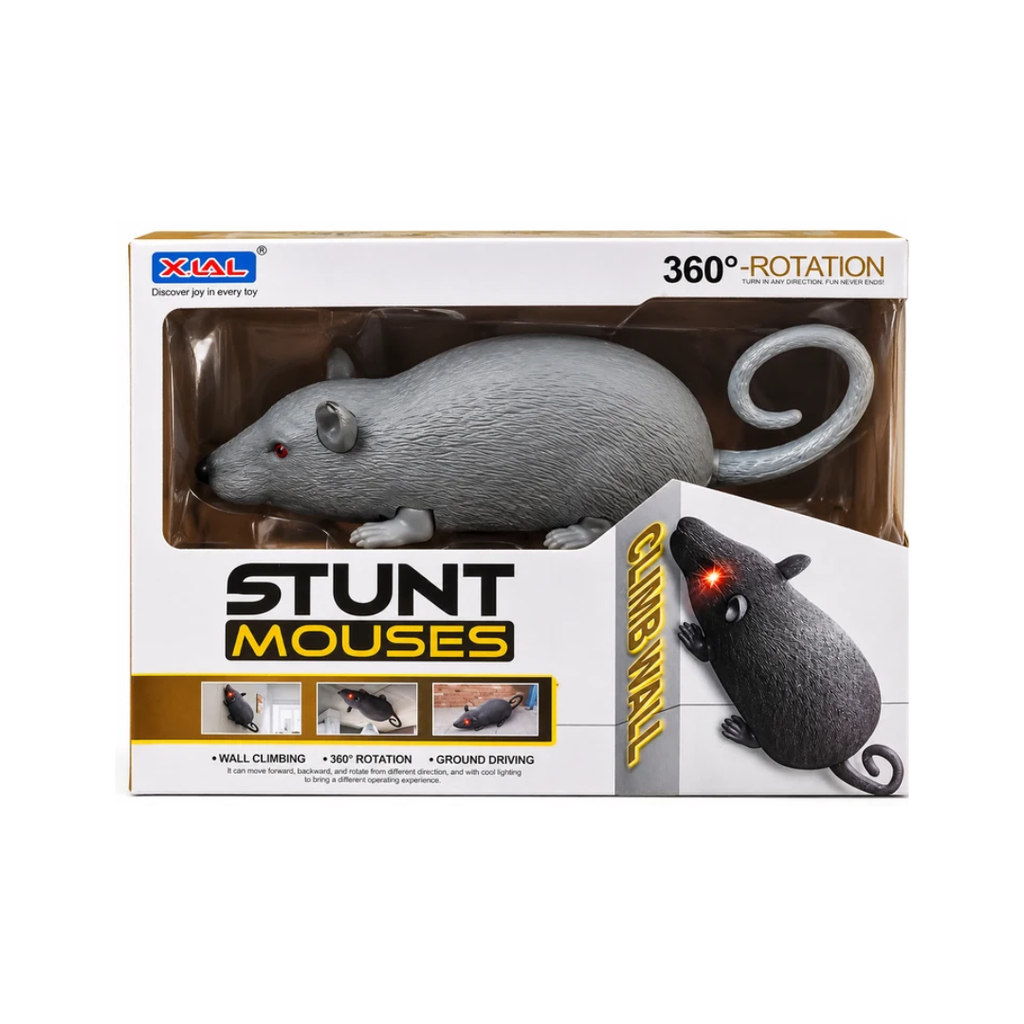 Stunt Mouses 360° Rotation Wall Climbing & Ground Driving Toy Mouse