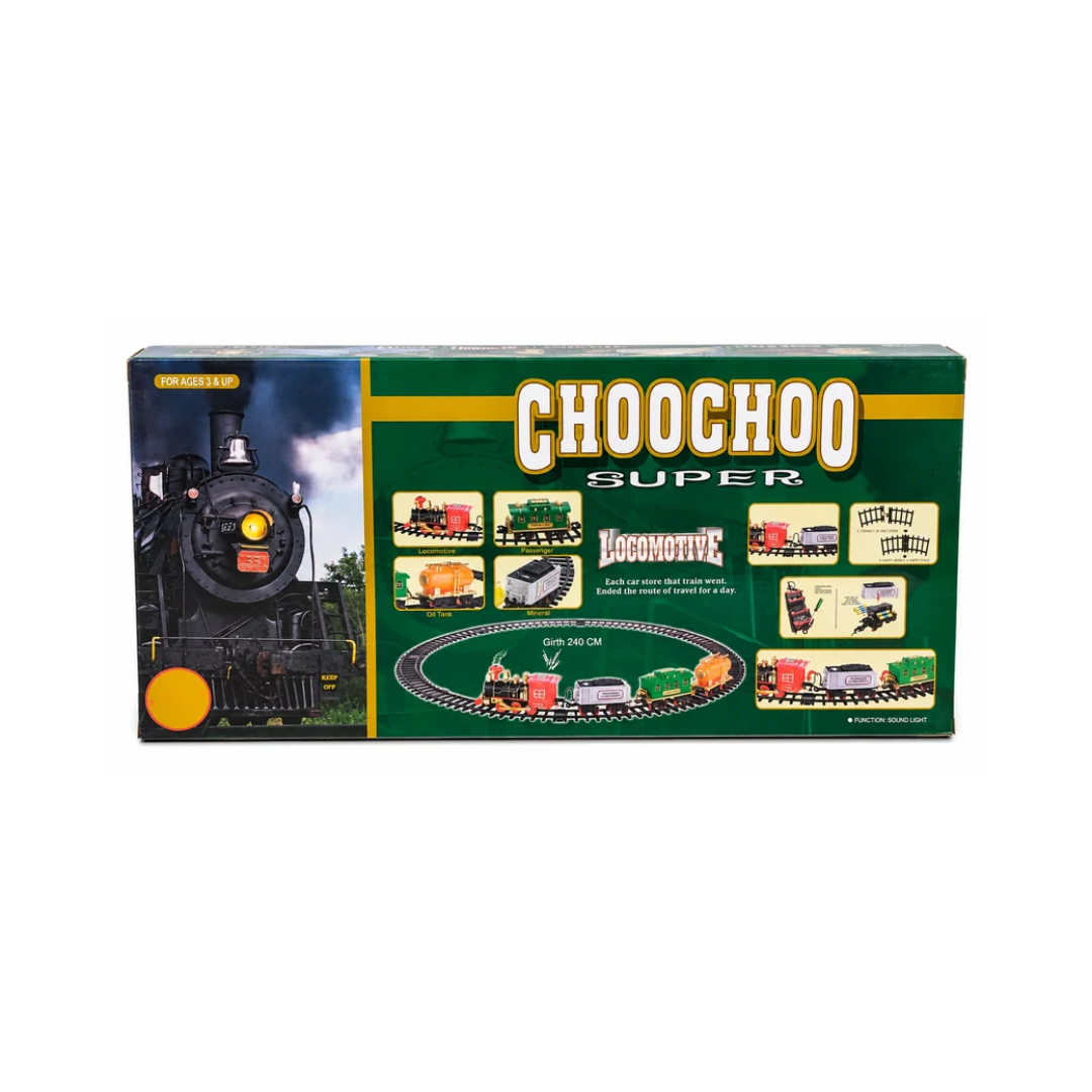 ChooChoo Super Electric Train Set with Smoke, Sound & Track – No. 19020B