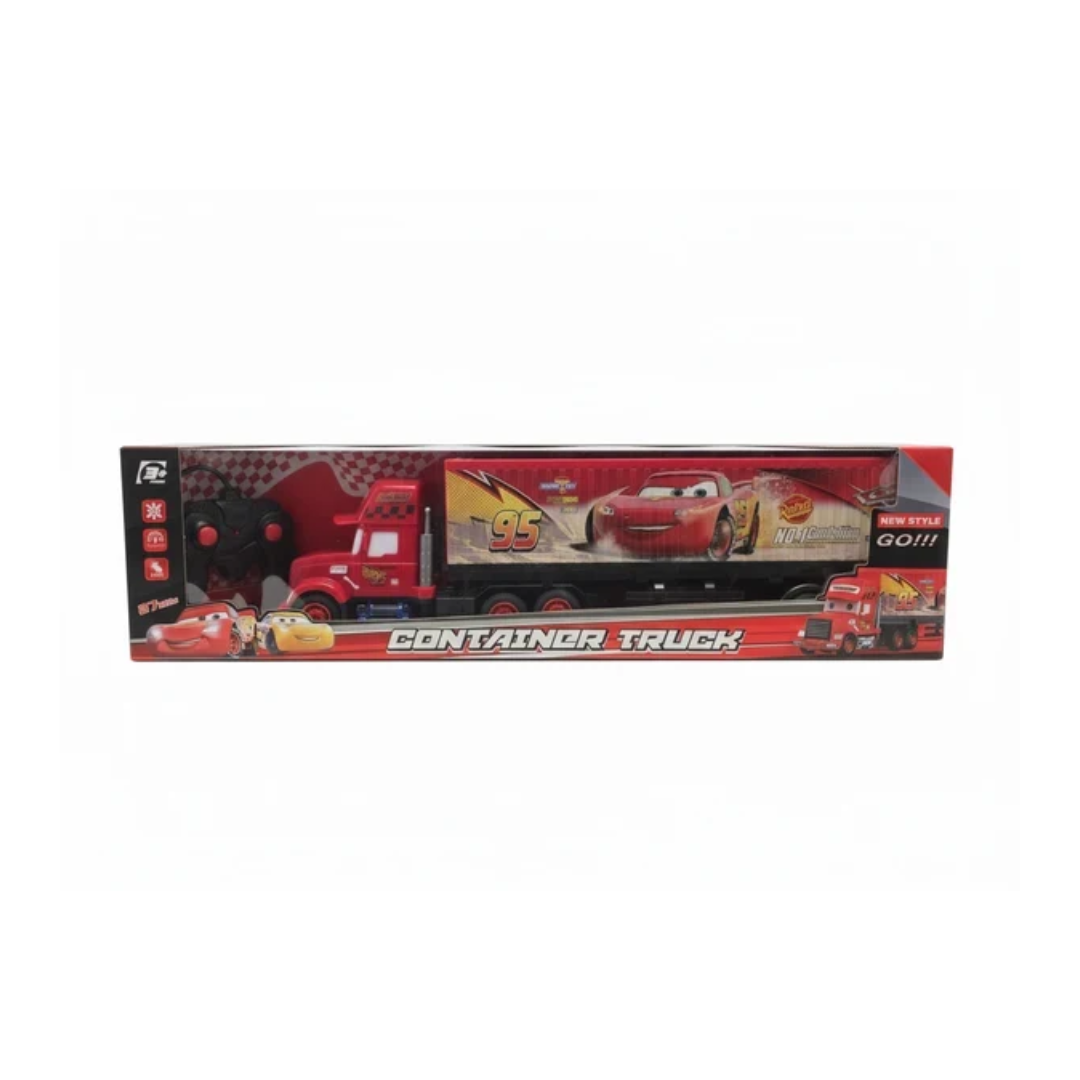 Remote Control Container Truck Toy with Lights & Sound