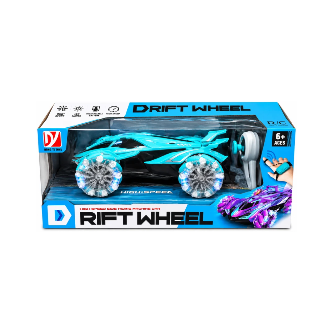 High-Speed RC Rift Wheel Stunt Car with Wrist Remote Control – 6+ Years