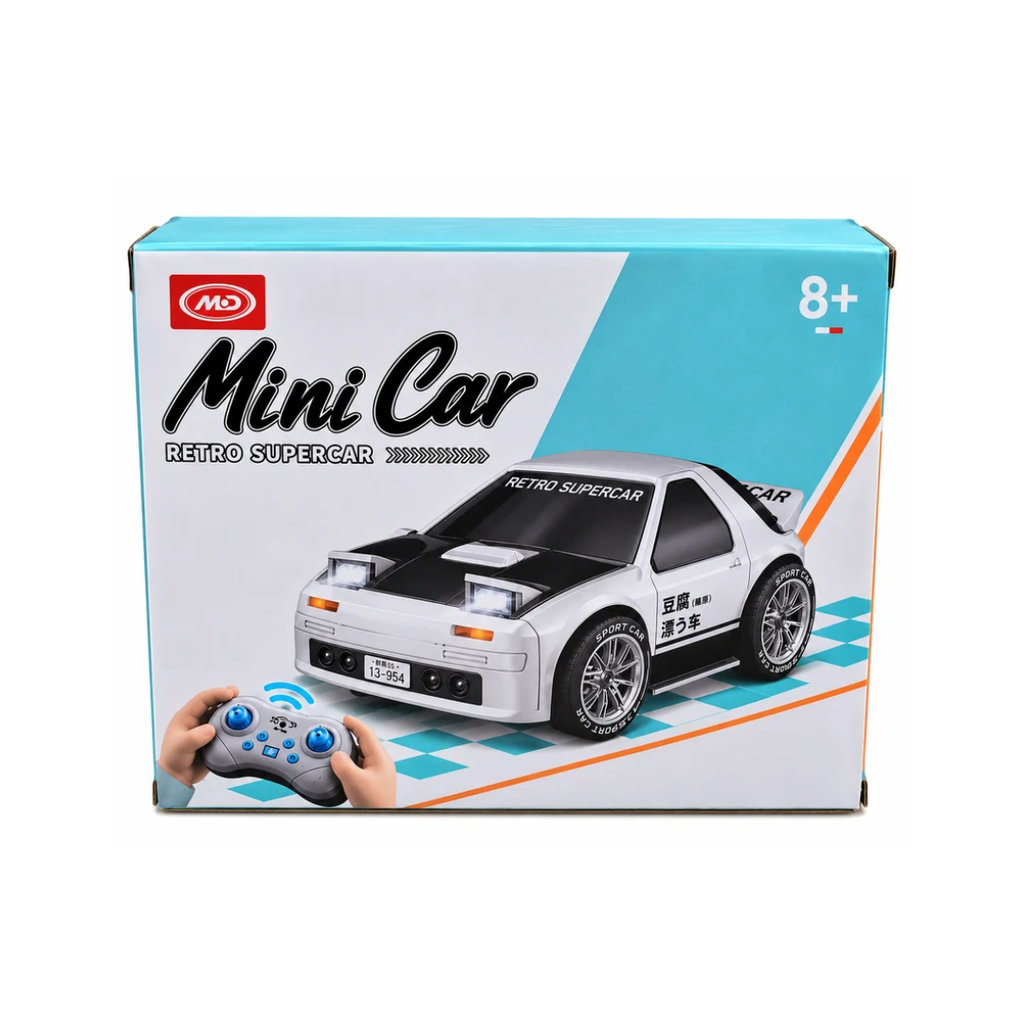 Mini Car Retro Supercar RC Remote Control Car for Kids – 8+ Years