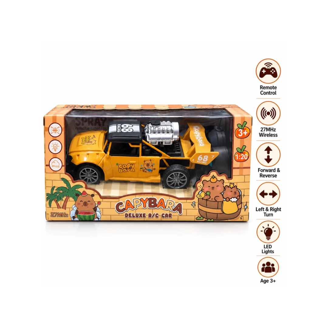 Capybara Deluxe Remote Car Car – 27MHz Remote Control Racing Car for Kids, 1:20 Scale